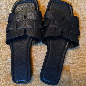Black Sandals Size 37